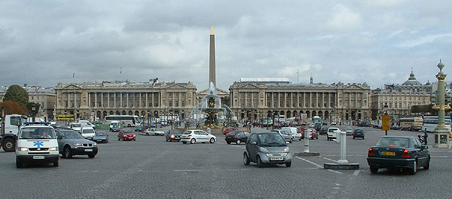Allt&auml;gliches Chaos auf dem  Place de la Concorde