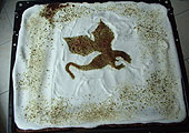 Steinmoos-Drachen-Kuchen