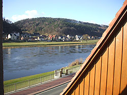 Ein Blick auf das Elbtal