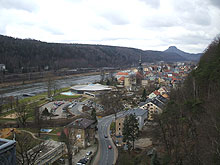 Blick von oben auf die Toskana Therme