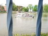 Ein Blick auf die Oder in Breslau