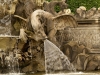 Detailaufnahme vom Neptunbrunnen im Krankenhaus Friedrichstadt (Friedrichstadt)