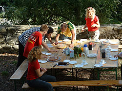 Kaffee und Kuchen im Zschonergrundbad