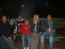 Abendlicher Ausklang am Lagerfeuer