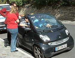 SMART-Probefahren mit Cabrio-Feeling
