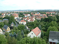 Blick &uuml;ber Briesnitz vom Kirchturm